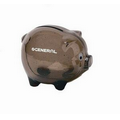 3 3/4" X 2 1/2" Smash It Black Piggy Bank